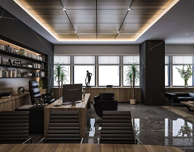 Executive suite interior design Dubai luxury hospitality