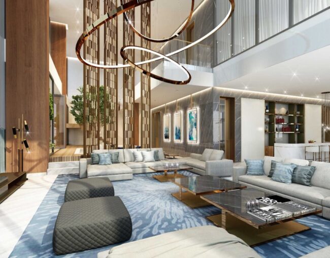 3D interior layout design Dubai