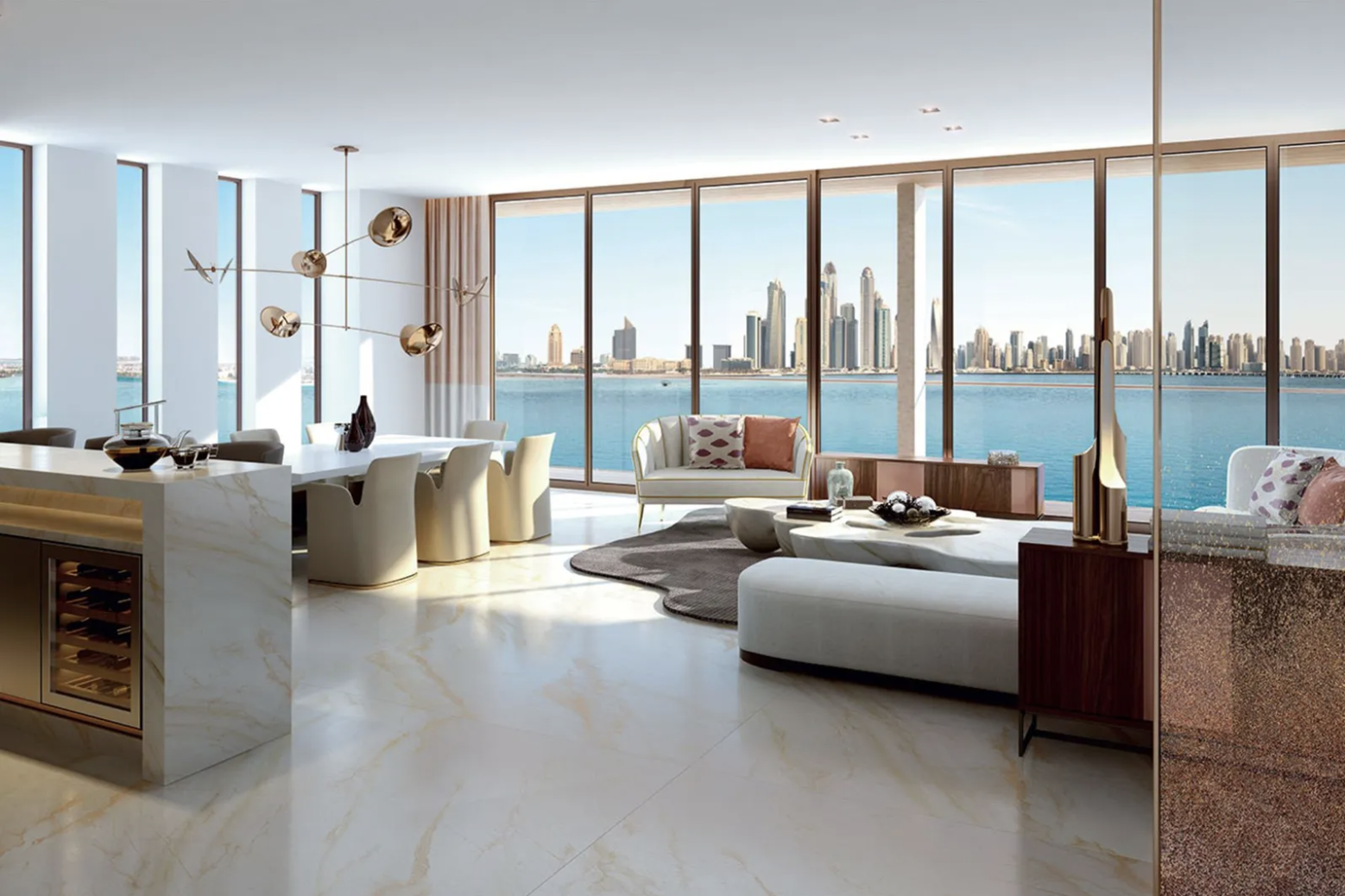 Residential interior designers Dubai family living room transformation by La Firma