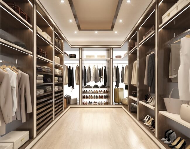 Space-Saving Dressing Room