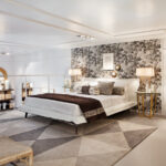 Bedroom with Lafirma Wallpaper