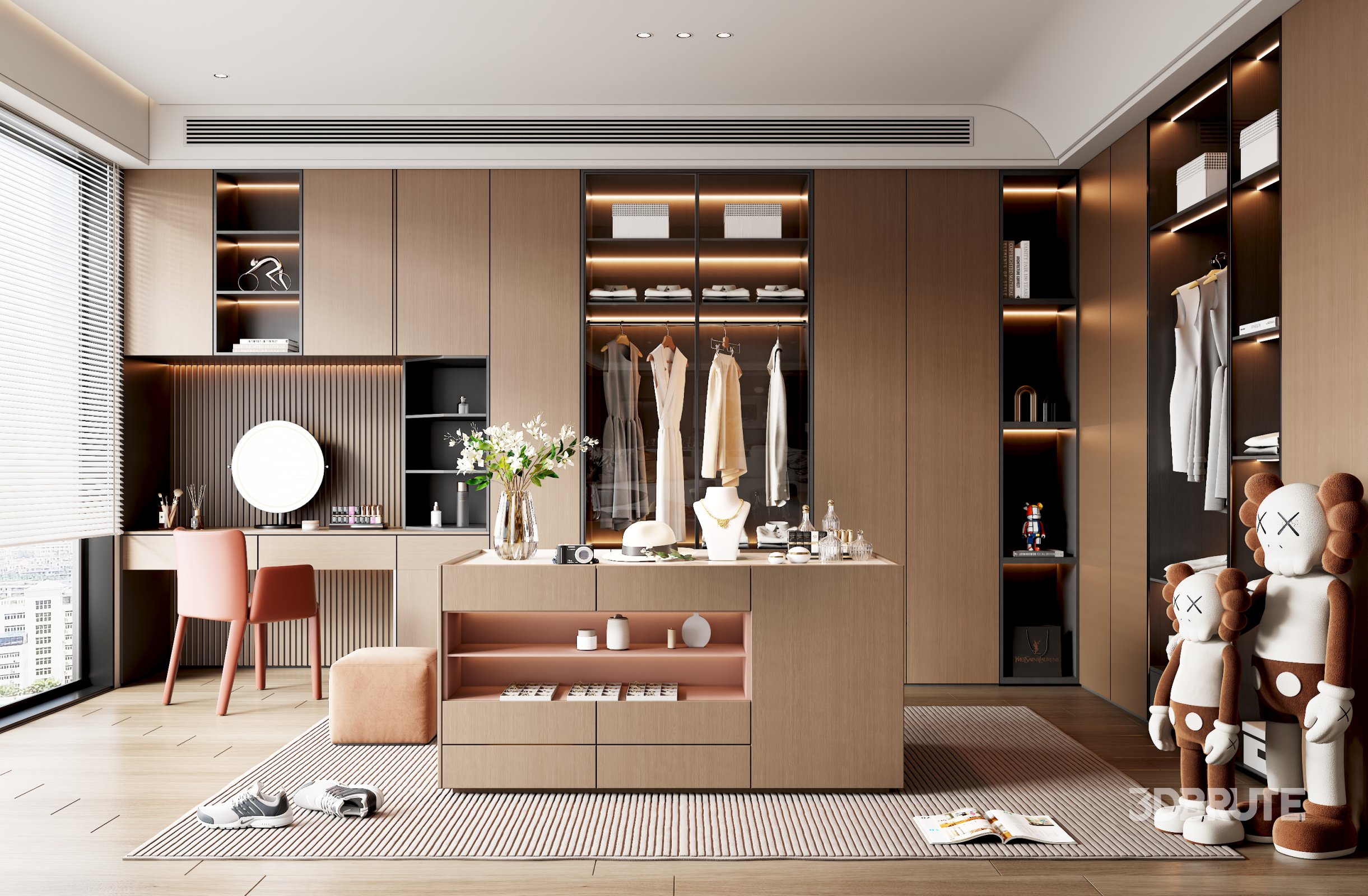 Modern Dressing Room Storage