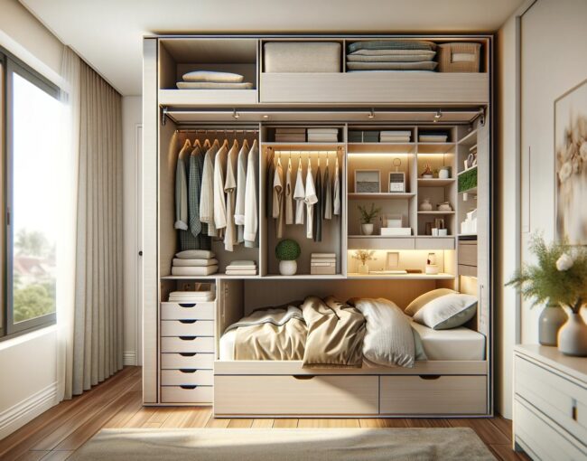 Space Saving Dressing Room