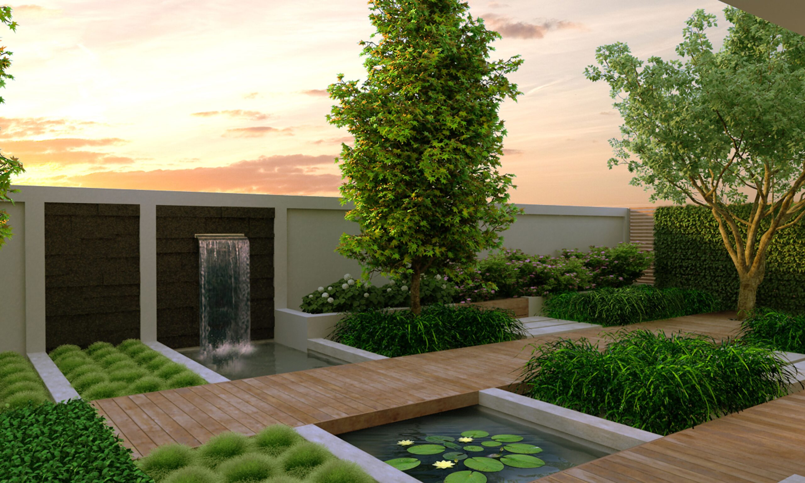 Modern Villa Garden Designer
