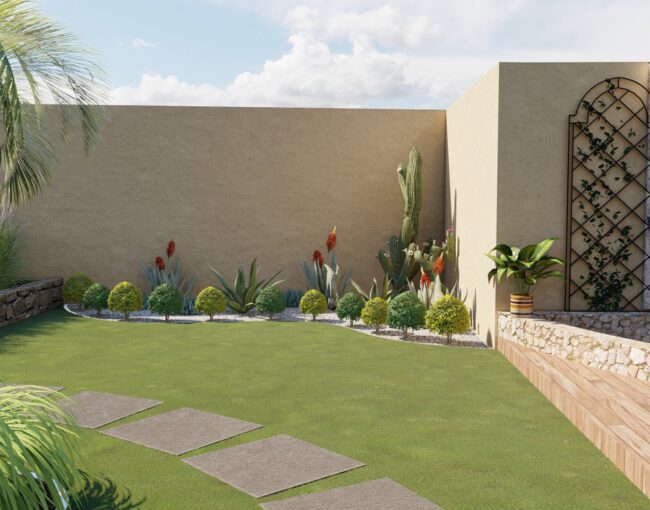 Elegant Villa Garden Design