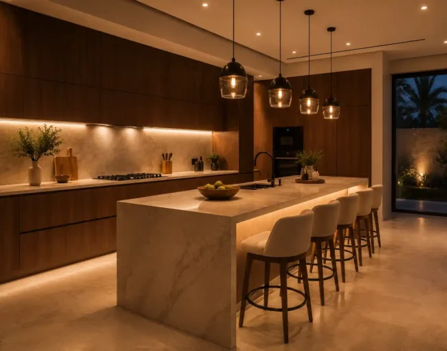 Kitchen lighting mistakes UAE