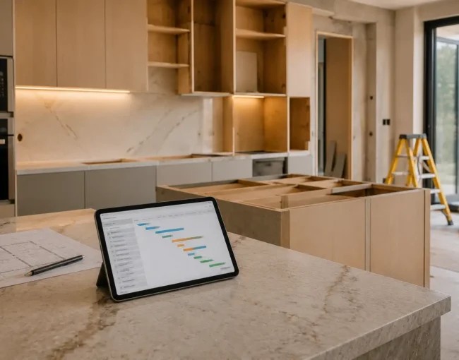 Kitchen renovation timeline Dubai