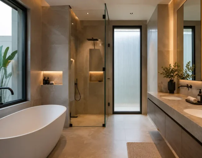 Luxury bathroom design Dubai villas