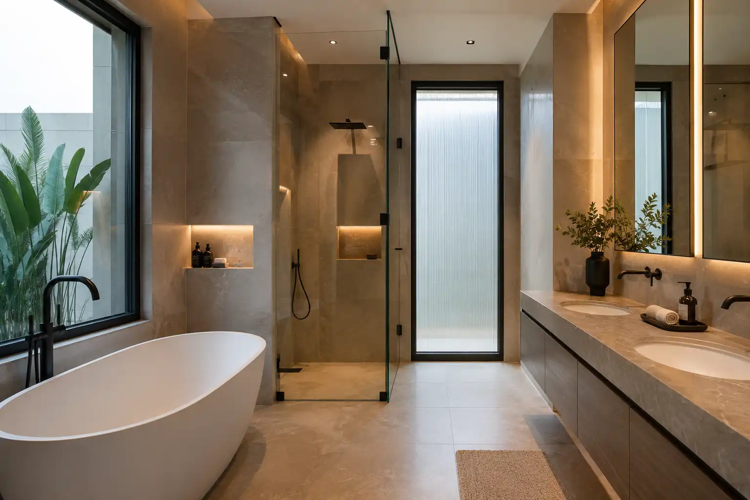 Luxury bathroom design Dubai villas