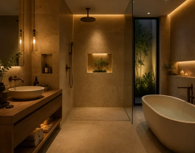 Spa-style bathroom UAE homes