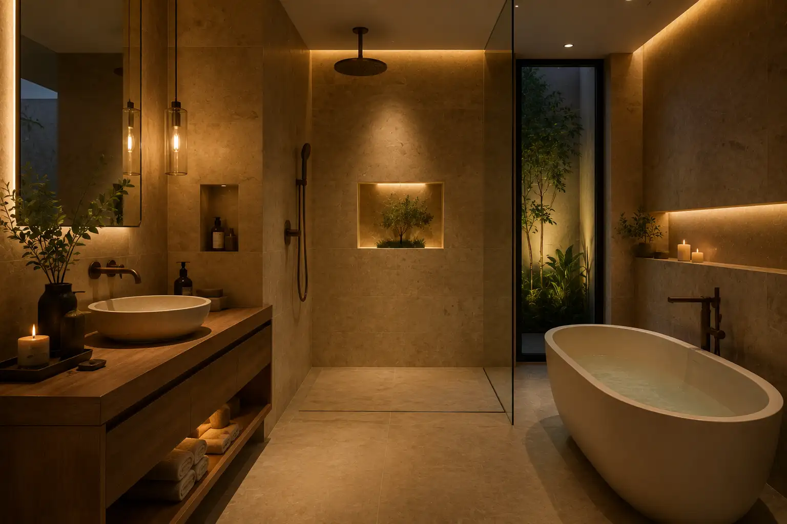 Spa-style bathroom UAE homes