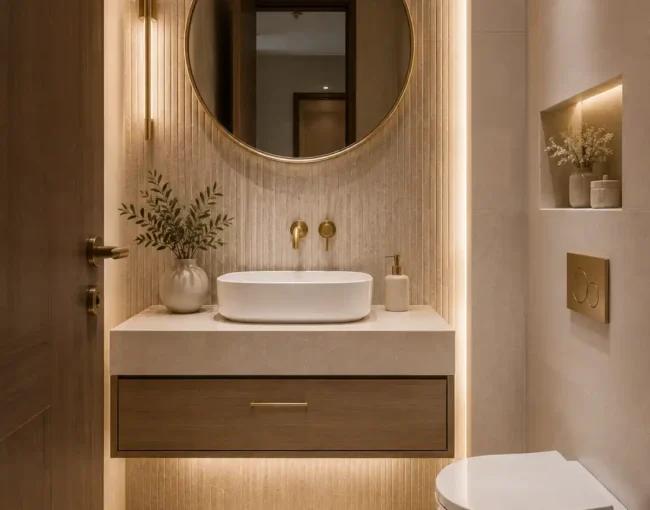 Guest bathroom design Dubai