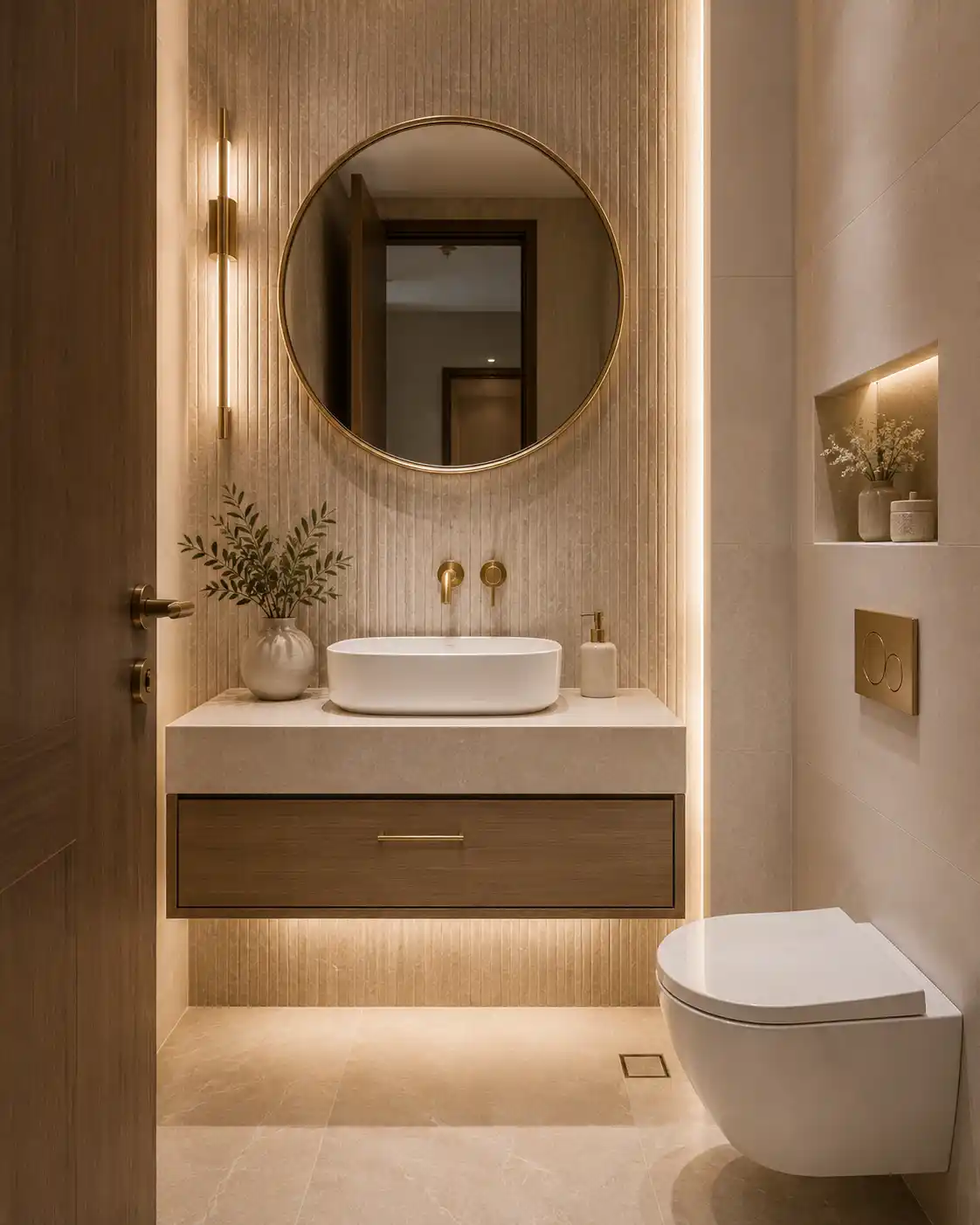 Guest bathroom design Dubai