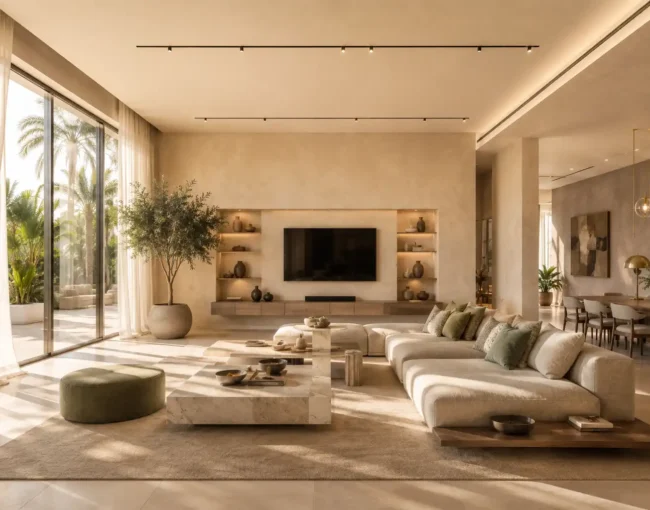 Living room color palette Dubai