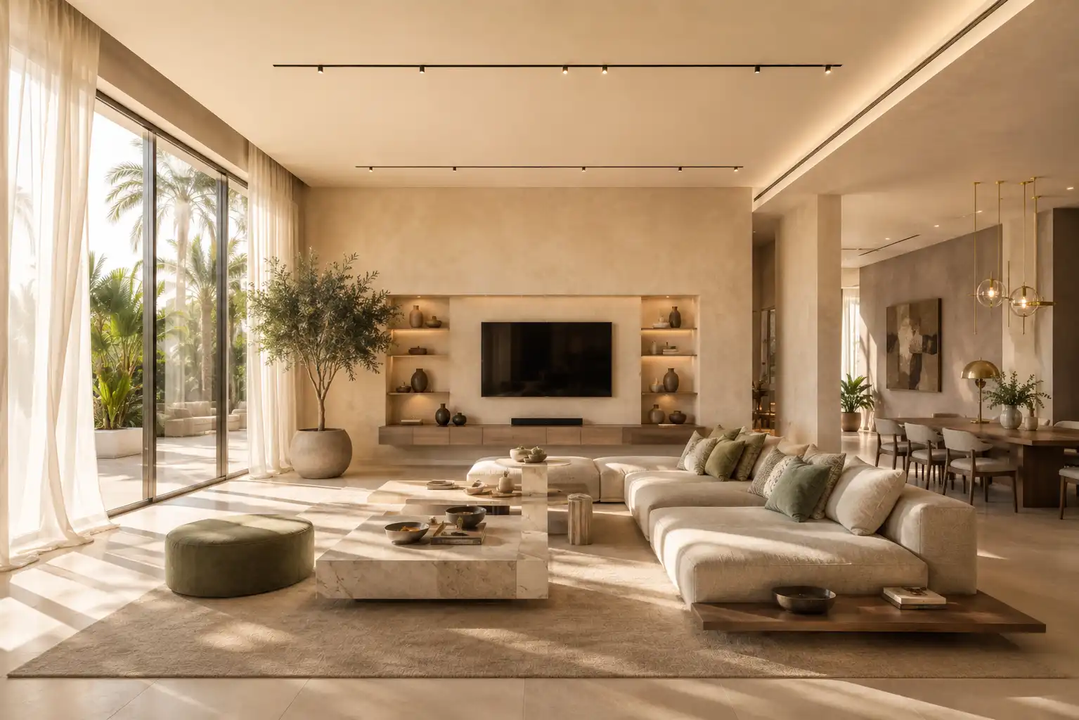 Living room color palette Dubai
