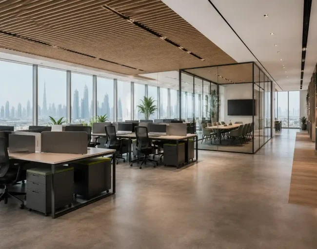 Modern office interior design Dubai