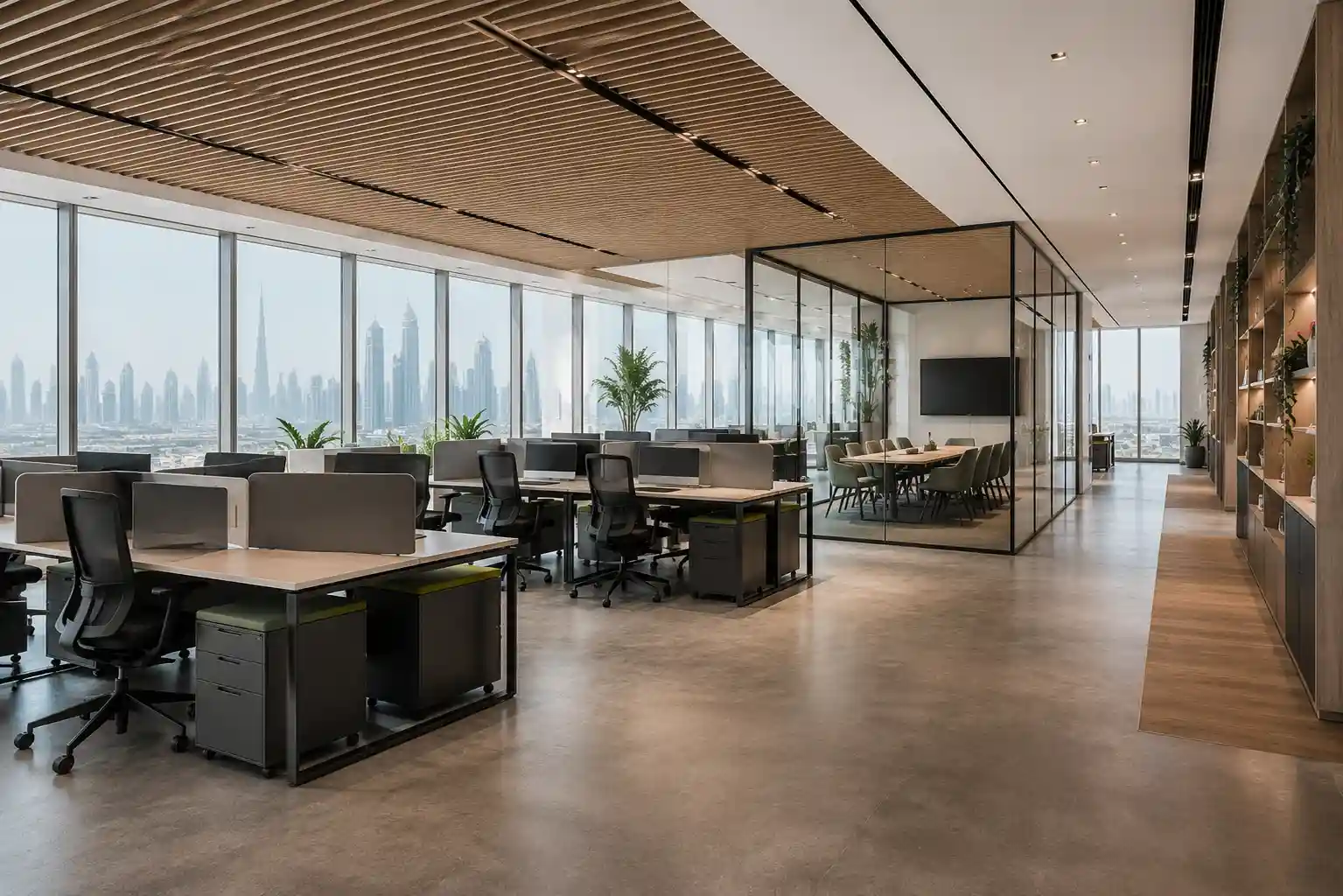 Modern office interior design Dubai
