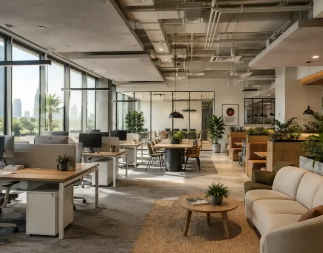 modern office interior designer Dubai
