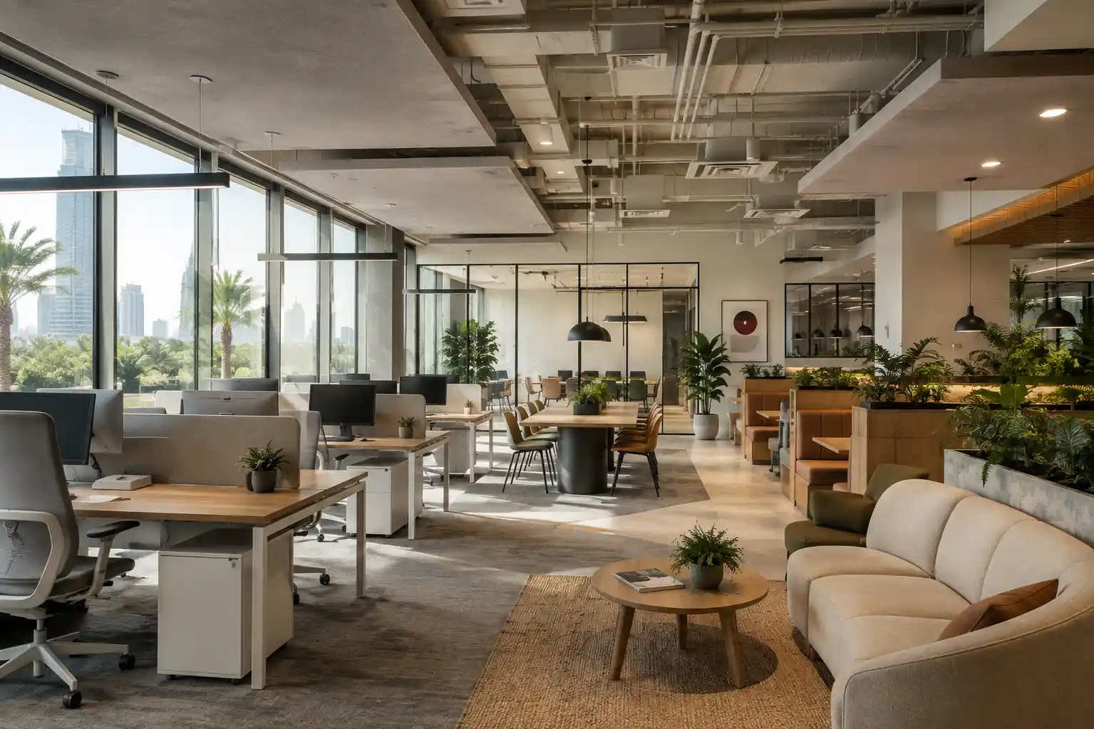 modern office interior designer Dubai