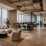 office interior designer planning workspace layout