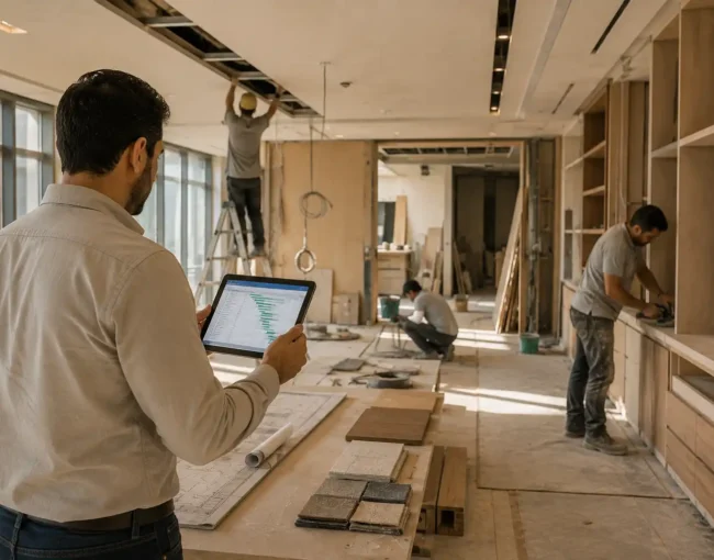 interior project manager role Dubai
