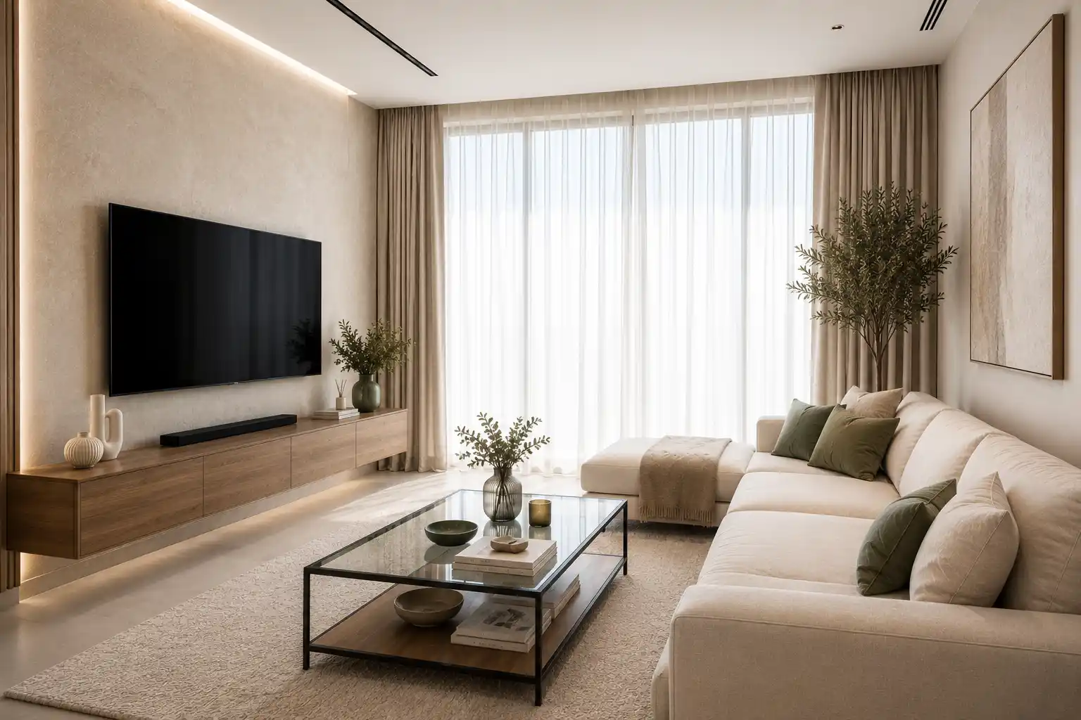 Small living room layout Dubai