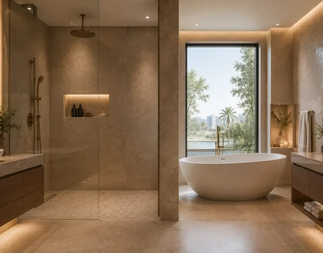 Walk-in shower vs bathtub for UAE homes