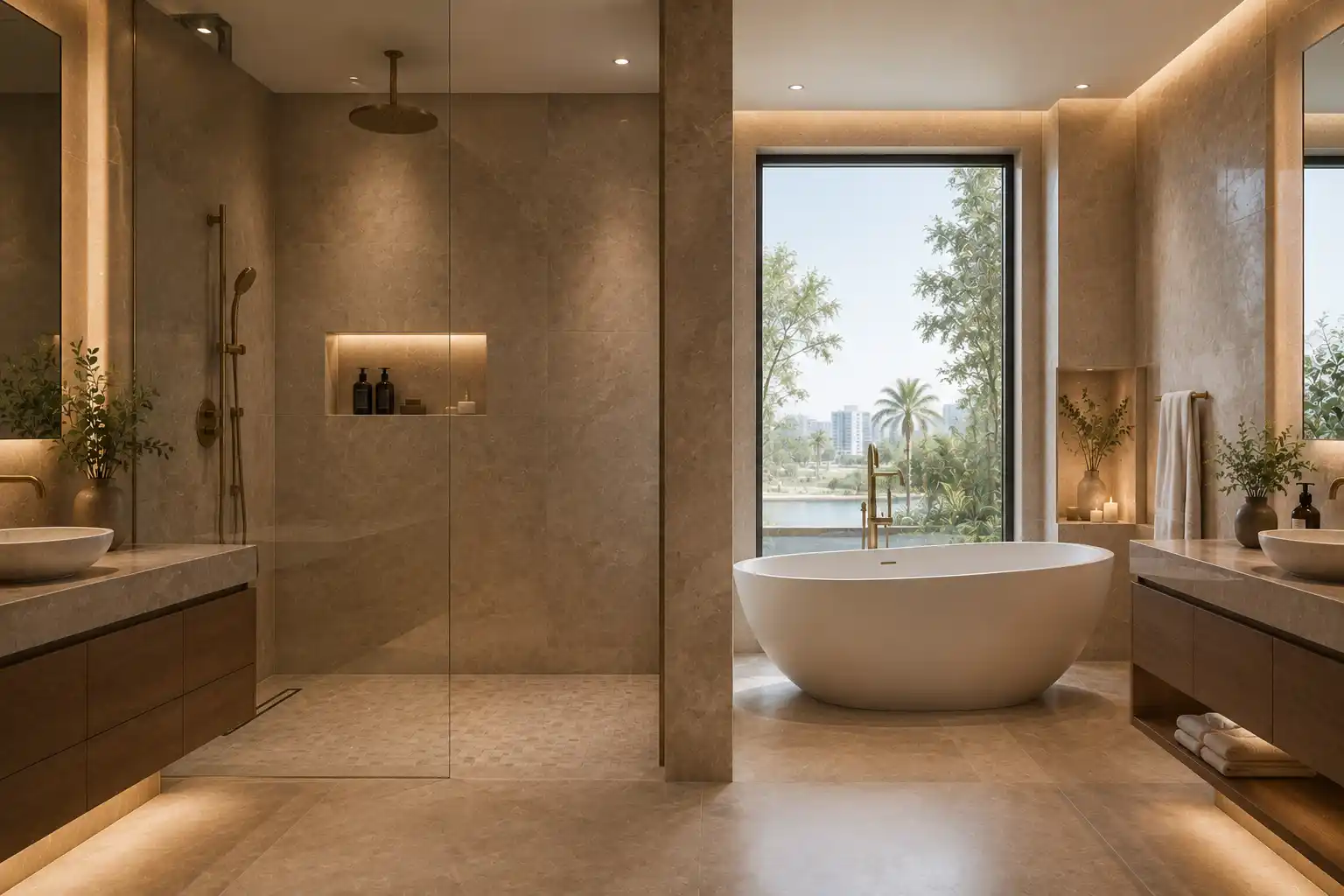 Walk-in shower vs bathtub for UAE homes