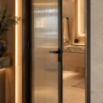 Modern bathroom door in a Dubai home