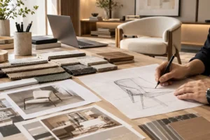 furniture designer balancing form and function
