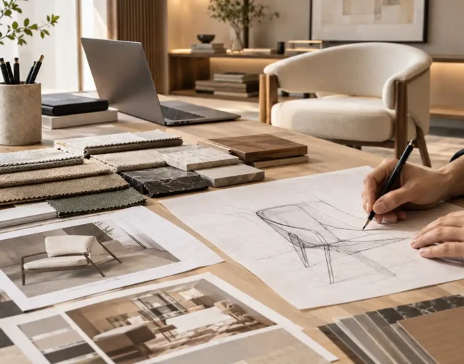 furniture designer balancing form and function