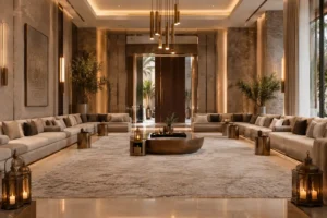 modern majlis interior design layout Dubai