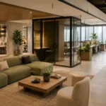 Modern workplace interior design Dubai