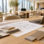office interior design checklist planning desk