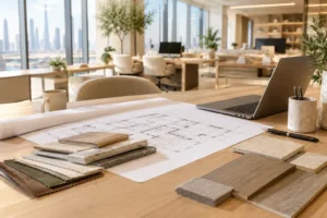 office interior design checklist planning desk