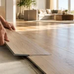 SPC flooring installation in a Dubai home