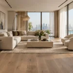 Engineered oak flooring in Dubai villa