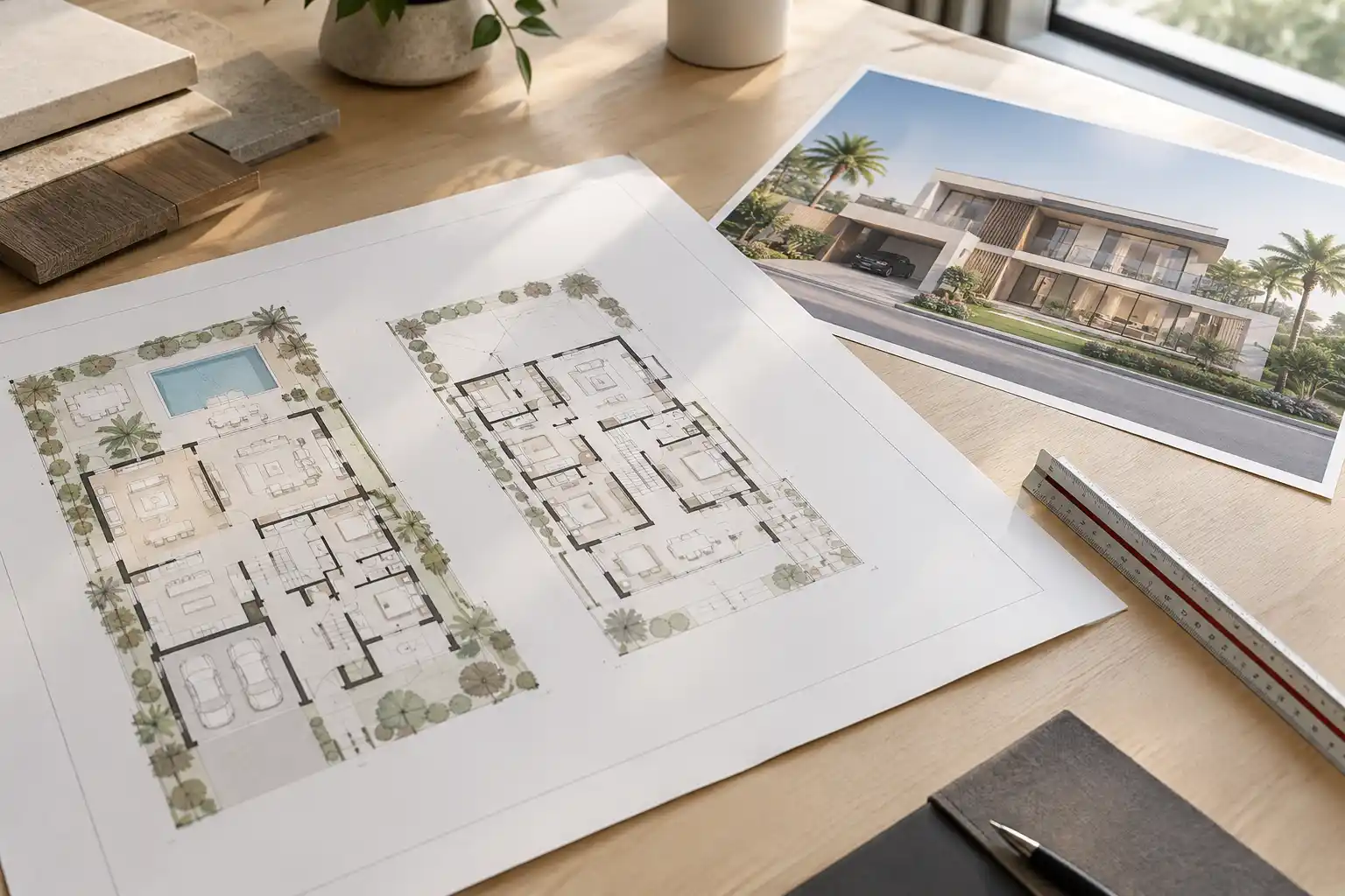 2-floor villa floor plan Dubai